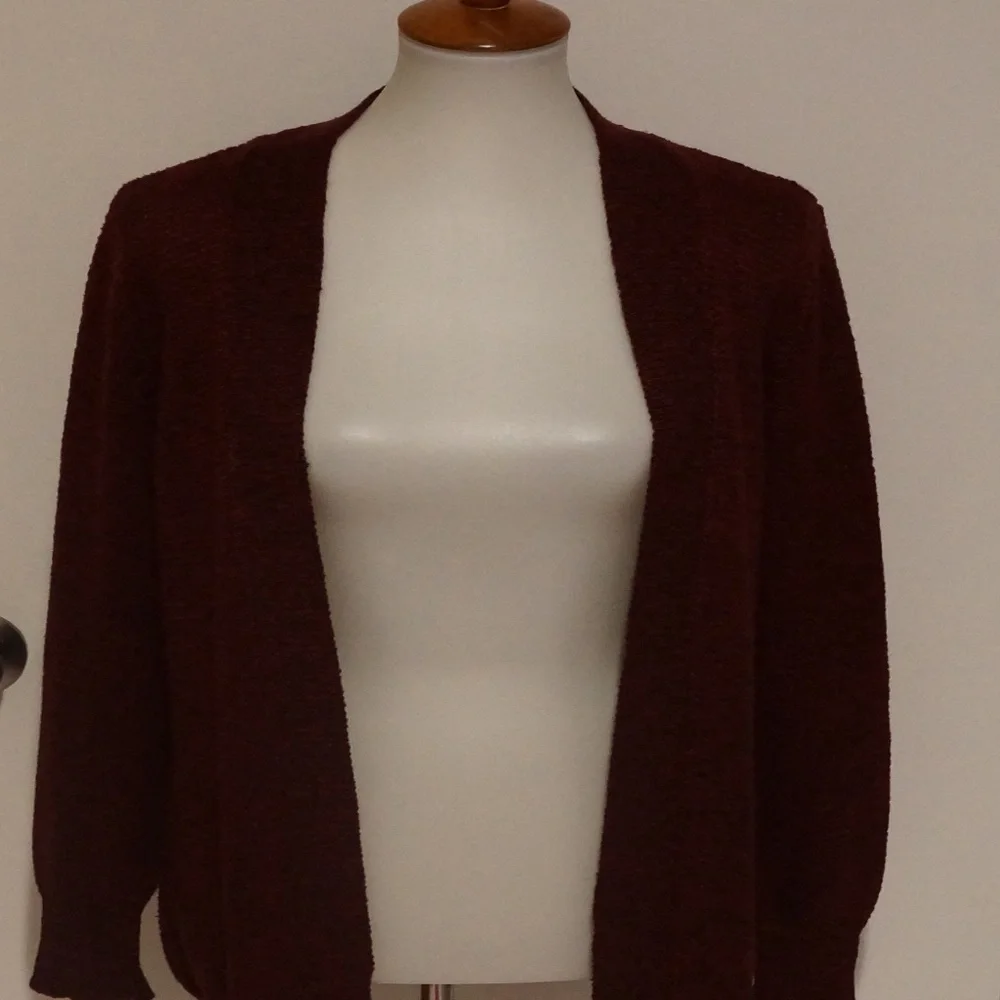 Forever 21 Open Front Knit Stitch Cardigan - Size L.